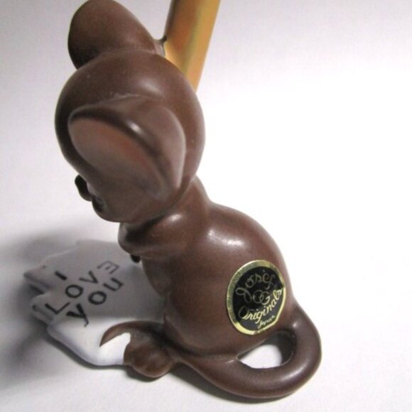 Josef Originals Mouse writing a Love note figurine 2-3/4" - Picture 2 of 3
